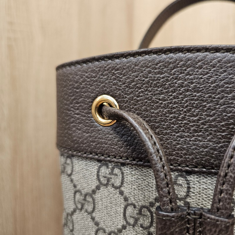 [經典好物甜價❣️] Gucci Ophidia 金釦束口小號手提斜背水桶包-6