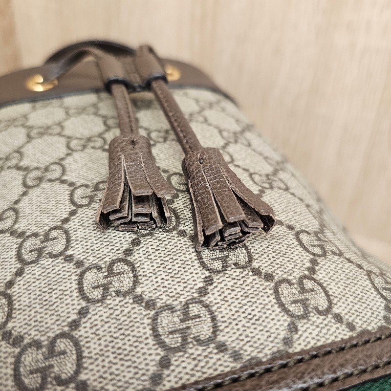 [經典好物甜價❣️] Gucci Ophidia 金釦束口小號手提斜背水桶包-11