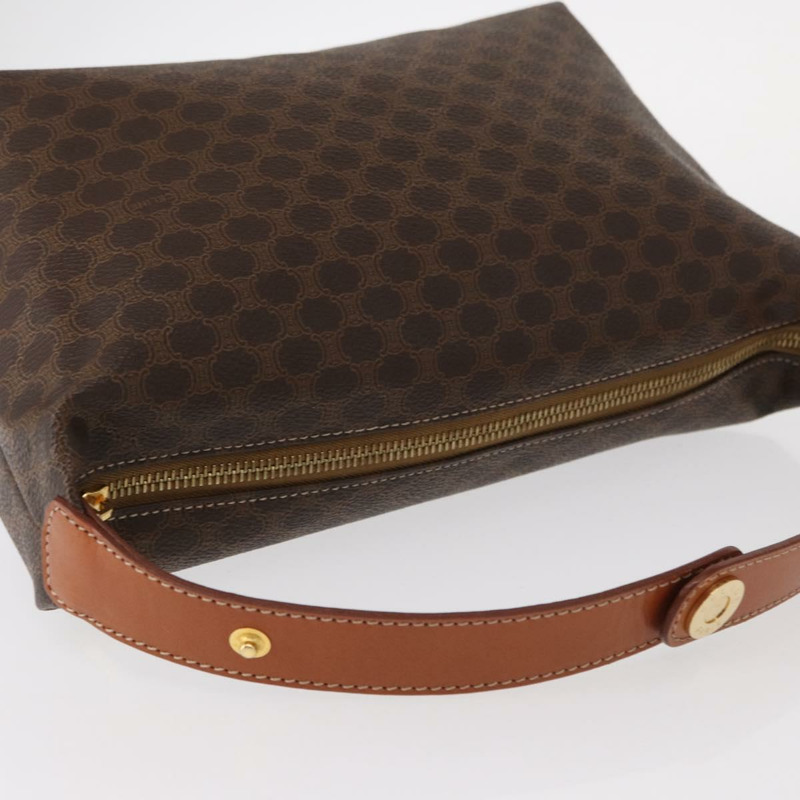 【日本直送】CELINE Macadam帆布手提包 PVC皮革 棕色 金色 正品 yk19506V-5