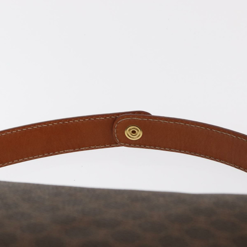 【日本直送】CELINE Macadam帆布手提包 PVC皮革 棕色 金色 正品 yk19506V-7