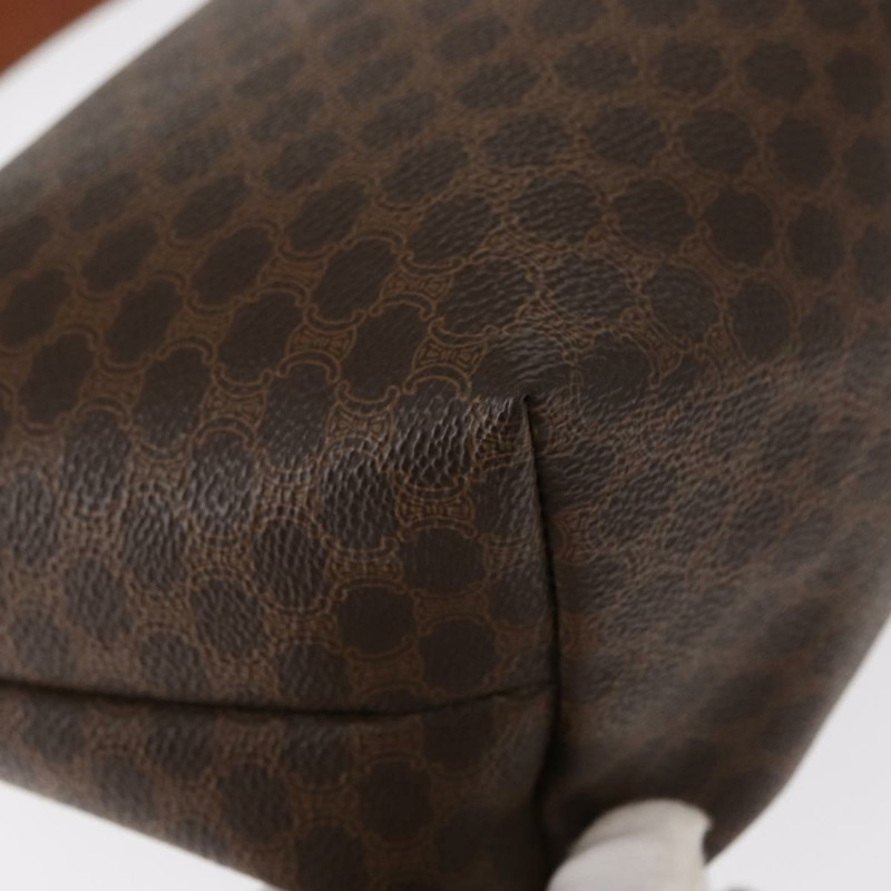 【日本直送】CELINE Macadam帆布手提包 PVC皮革 棕色 金色 正品 yk19506V-15