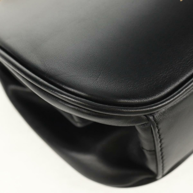 【日本直送】BURBERRY 黑色金色皮革單肩包，正品編號 151361AV-9