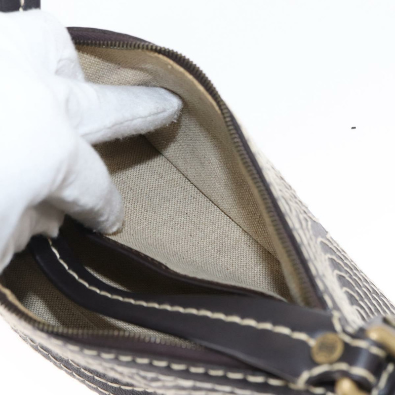 【日本直送】CELINE 配件包 帆布 棕色 Auth 154612V-21