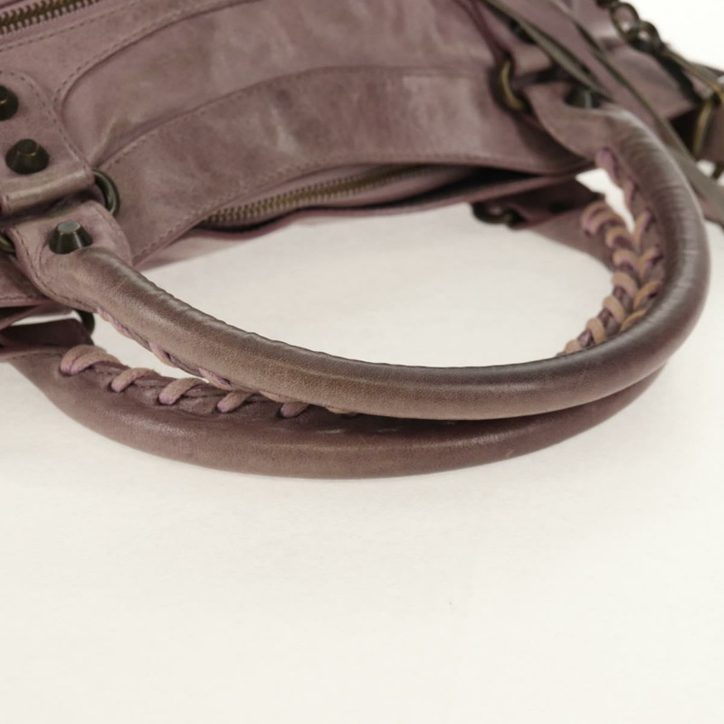 【日本直送】BALENCIAGA The City 手提包 皮革 2way 紫色 103208 正品 148620V-6