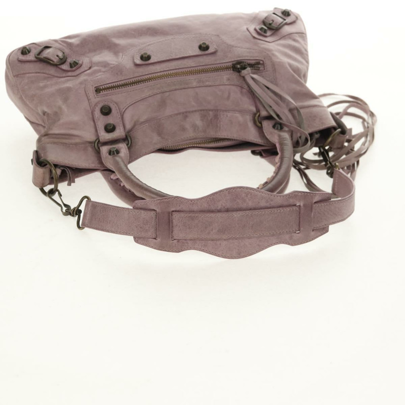 【日本直送】BALENCIAGA The City 手提包 皮革 2way 紫色 103208 正品 148620V-8