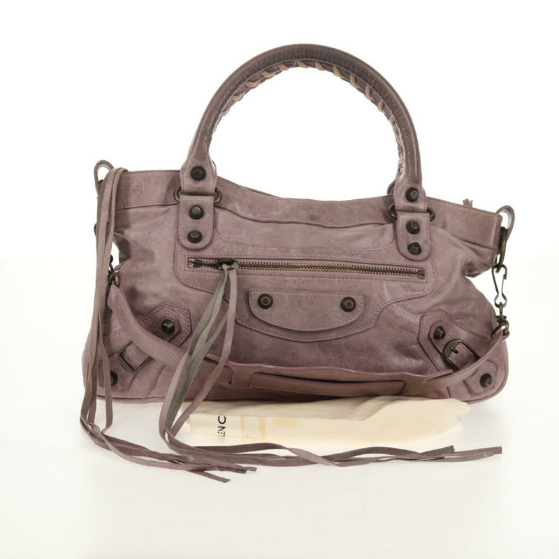 【日本直送】BALENCIAGA The City 手提包 皮革 2way 紫色 103208 正品 148620V-11