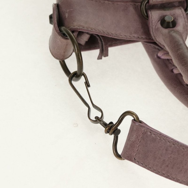 【日本直送】BALENCIAGA The City 手提包 皮革 2way 紫色 103208 正品 148620V-14