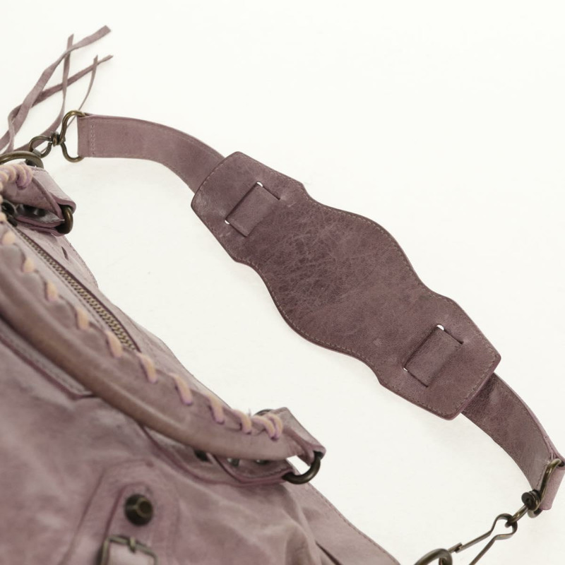 【日本直送】BALENCIAGA The City 手提包 皮革 2way 紫色 103208 正品 148620V-15