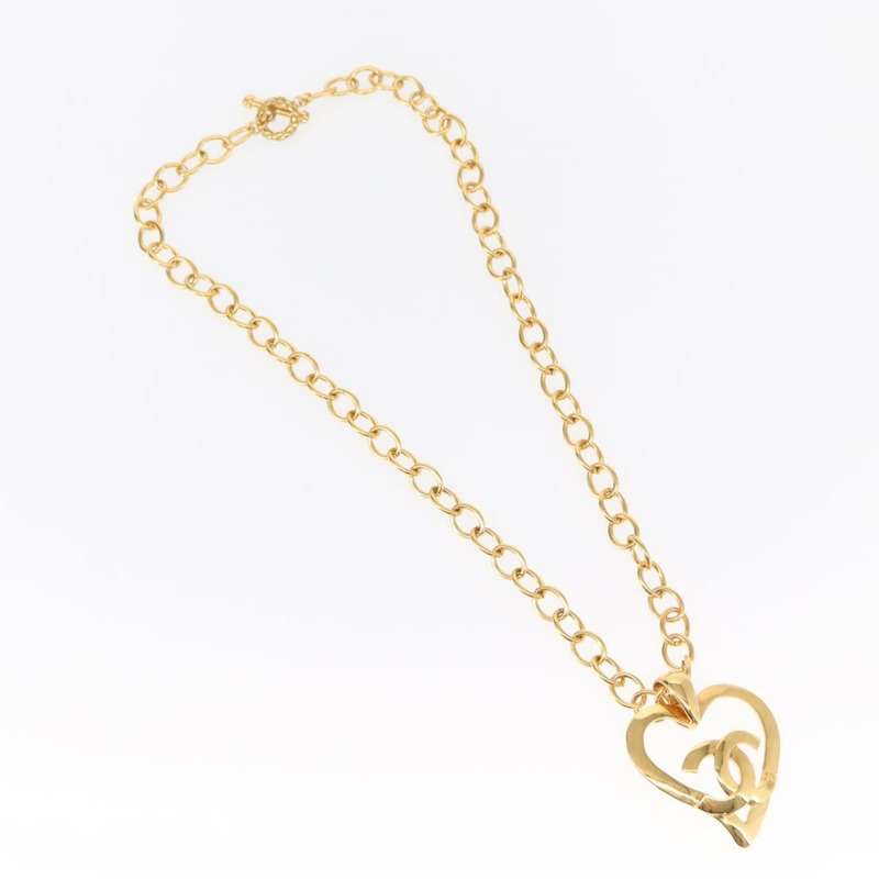 【日本直送】香奈兒 COCO 標誌項鍊，金屬金色 CC 標誌，正品編號 154033SAV-1