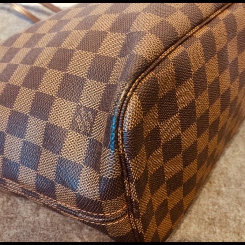 Lv托特包/側背包/neverfull經典棋盤格中號-2