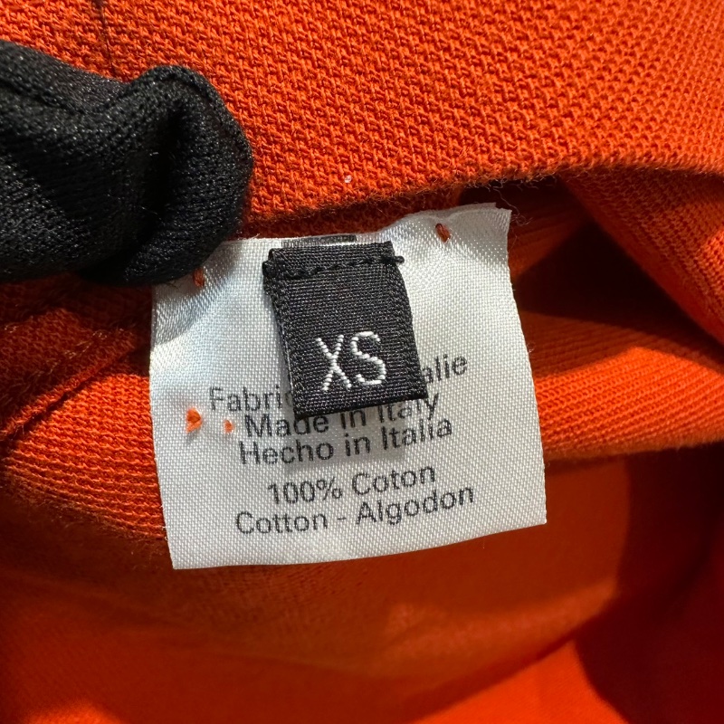 【美收精品】HERMES 橘紅色polo衫 4-134-6
