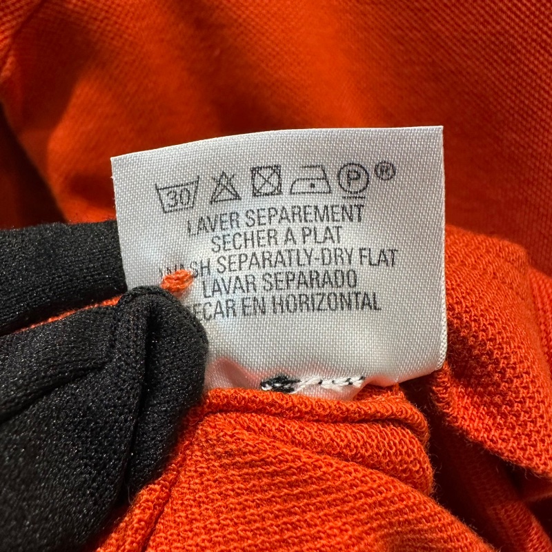 【美收精品】HERMES 橘紅色polo衫 4-134-7