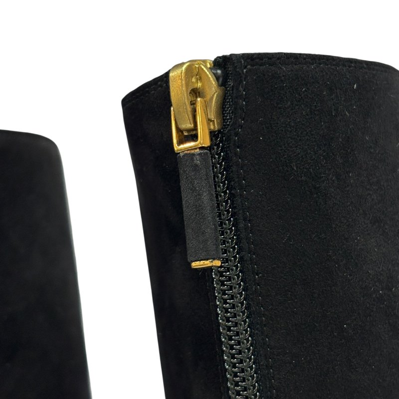 【美收精品】DIOR 黑色麂皮高根靴子 4-566-8