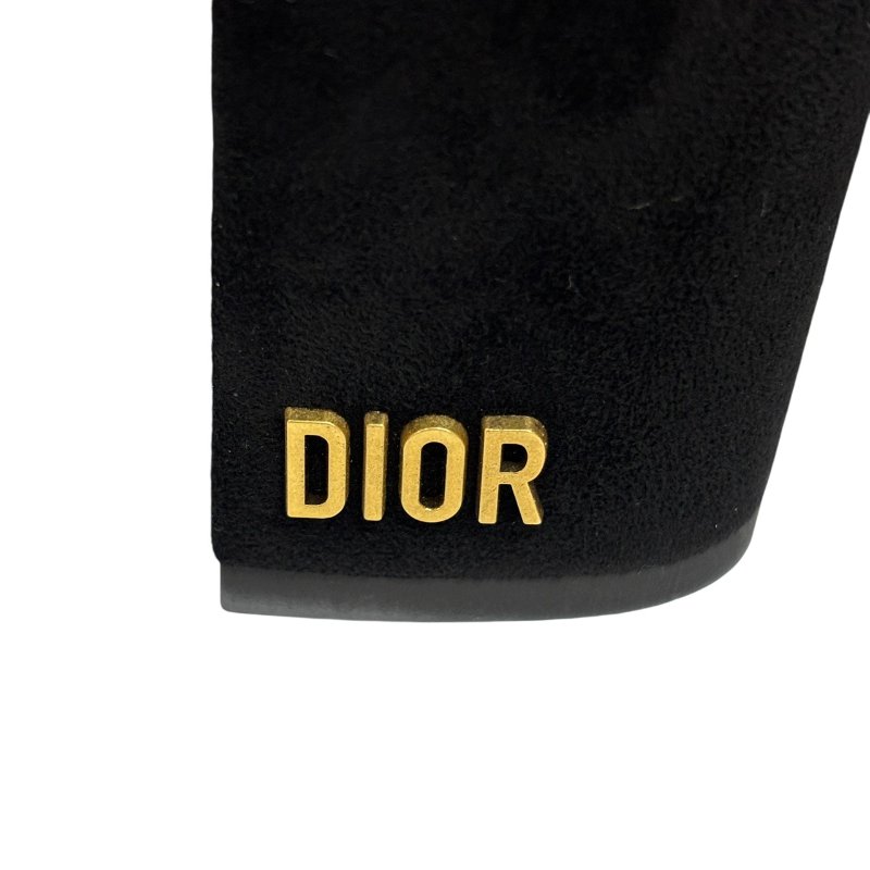 【美收精品】DIOR 黑色麂皮高根靴子 4-566-9