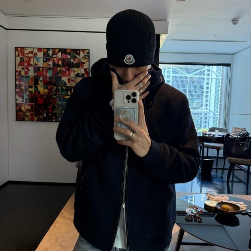 💎Han's house精品服飾💎 法國頂級 moncler LOGO 毛帽 帽子 義大利製 現貨 原價9200-1