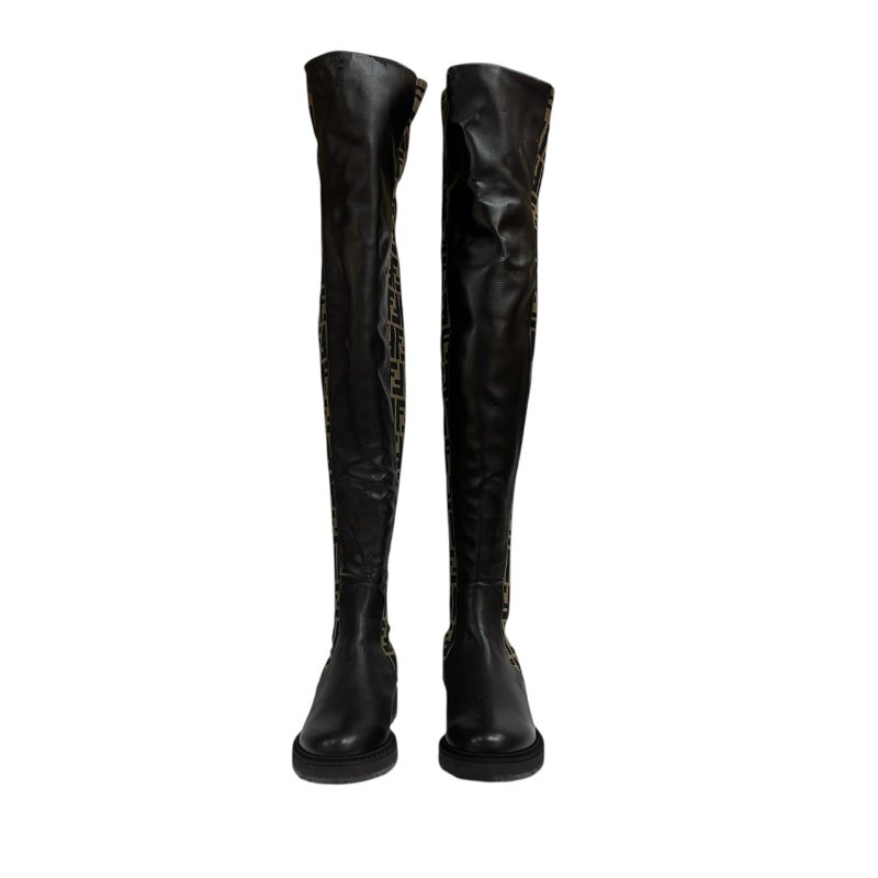 【美收精品】FENDI 老花長靴 4-567-2