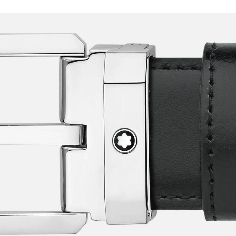 💎Han's house精品服飾💎MONTBLANC 萬寶龍 雙面 皮帶 寬3CM 現 可自行剪短-7