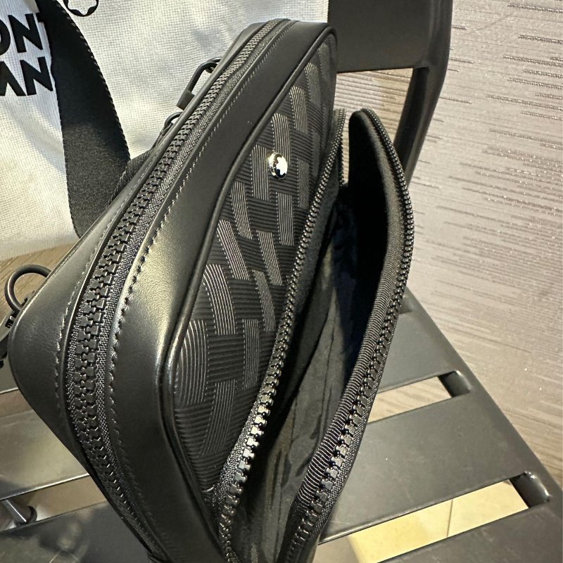 💎Han's house精品服飾💎MONTBLANC 萬寶龍 防刮牛皮 相機包-4