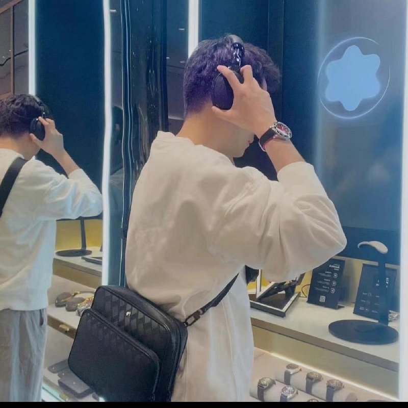 💎Han's house精品服飾💎MONTBLANC 萬寶龍 防刮牛皮 相機包-7