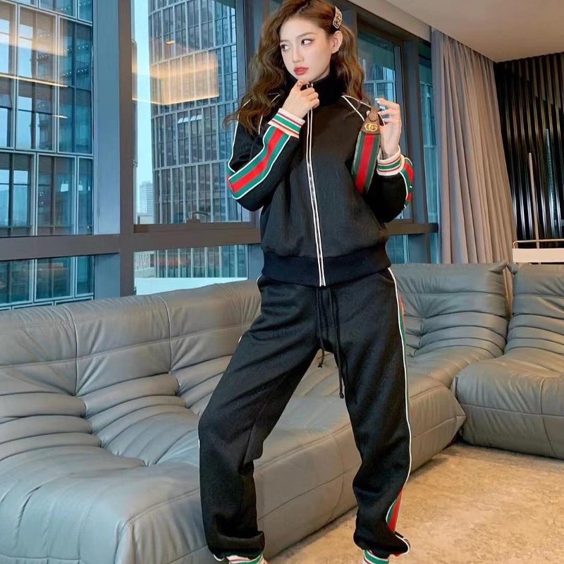 💎Han's house精品服飾💎GUCCI 滿版 套裝 外套 加 長褲-2