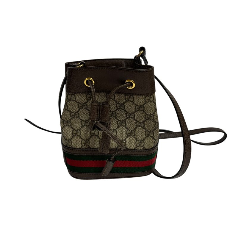 【美收精品】GUCCI 茶色老花肩背包 4-583-0