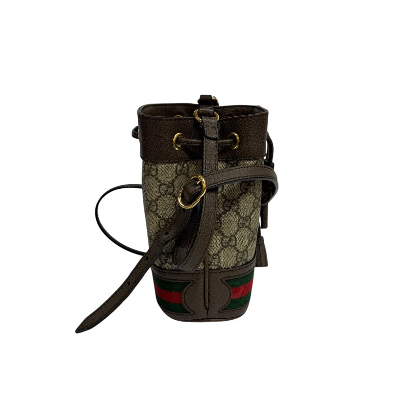 【美收精品】GUCCI 茶色老花肩背包 4-583-2