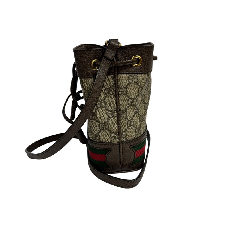 【美收精品】GUCCI 茶色老花肩背包 4-583-3