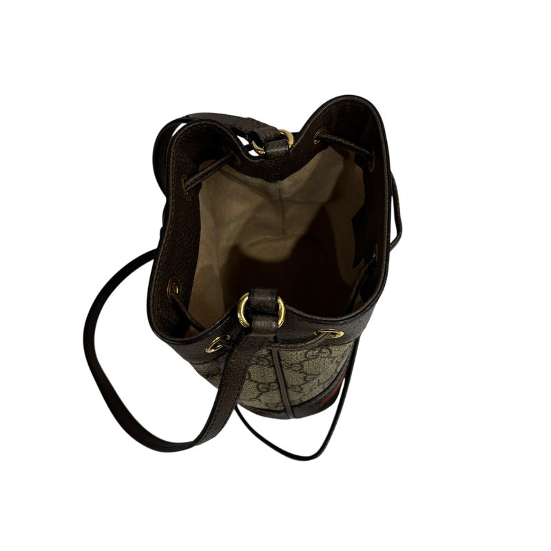 【美收精品】GUCCI 茶色老花肩背包 4-583-4