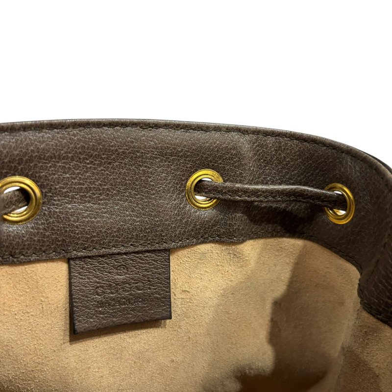 【美收精品】GUCCI 茶色老花肩背包 4-583-12