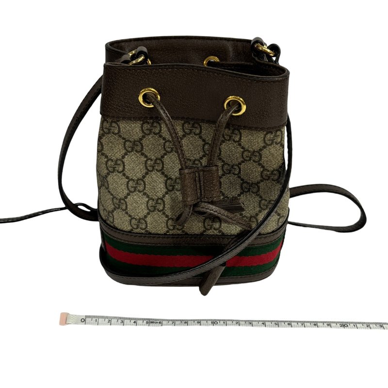 【美收精品】GUCCI 茶色老花肩背包 4-583-15