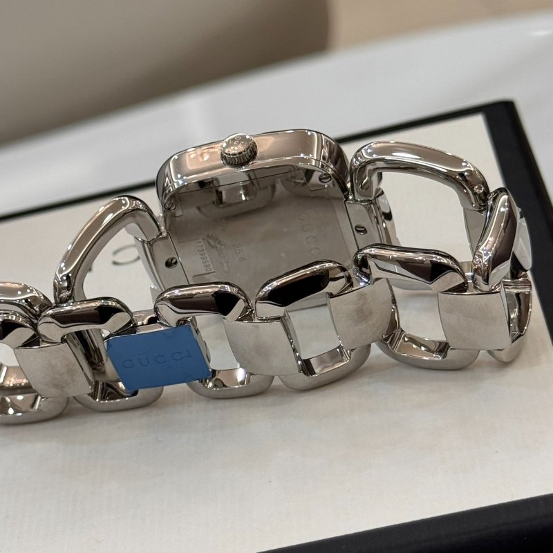 *SHIHNA名牌精品* Gucci G字錶盤 125.4 藍黑色女士腕錶-5