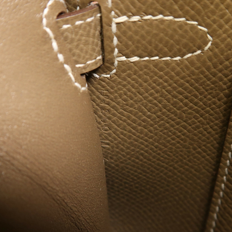 HERMES Epsom皮革Kelly To Go金扣肩背袋Etoupe-11