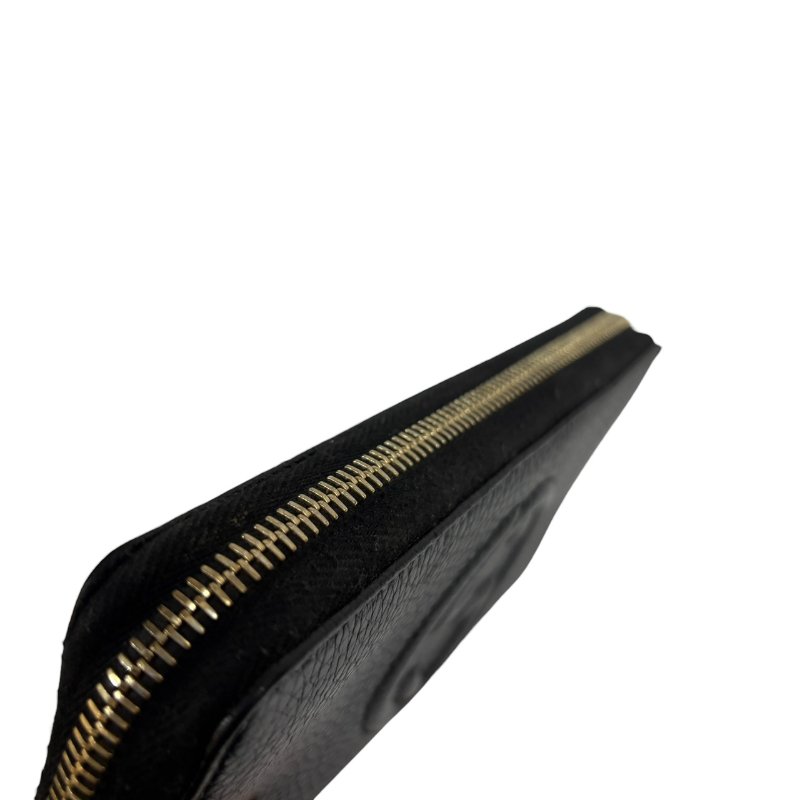 【美收精品】GUCCI 黑色牛皮長夾 4-584-7