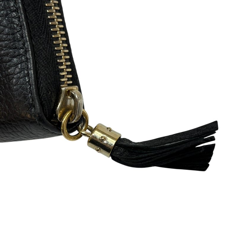 【美收精品】GUCCI 黑色牛皮長夾 4-584-8