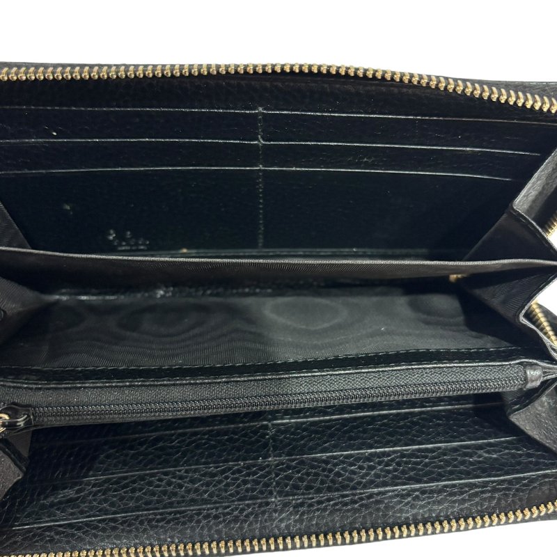 【美收精品】GUCCI 黑色牛皮長夾 4-584-9