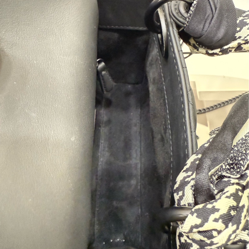 Dior 磨砂黑 三格戴妃 手提斜挎包 21年-8