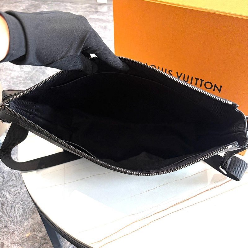 *SHIHNA名牌精品*LV 黑原花 Odyssey奧德賽/ Messenger MM 郵差包-4