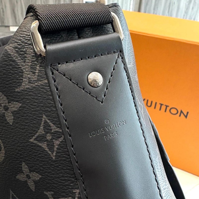 *SHIHNA名牌精品*LV 黑原花 Odyssey奧德賽/ Messenger MM 郵差包-8