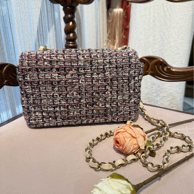 Chanel 大mini 细闪毛呢款 29开 全套-1