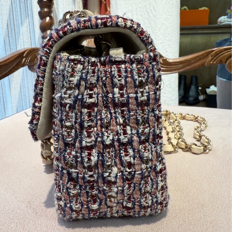 Chanel 大mini 细闪毛呢款 29开 全套-2