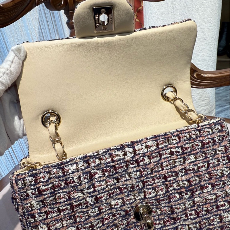 Chanel 大mini 细闪毛呢款 29开 全套-3