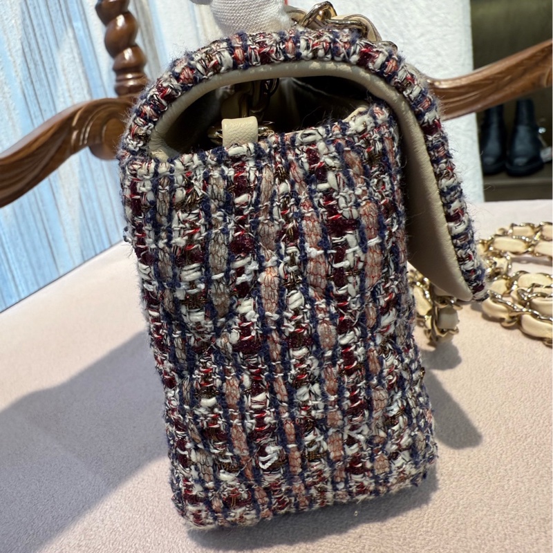 Chanel 大mini 细闪毛呢款 29开 全套-4