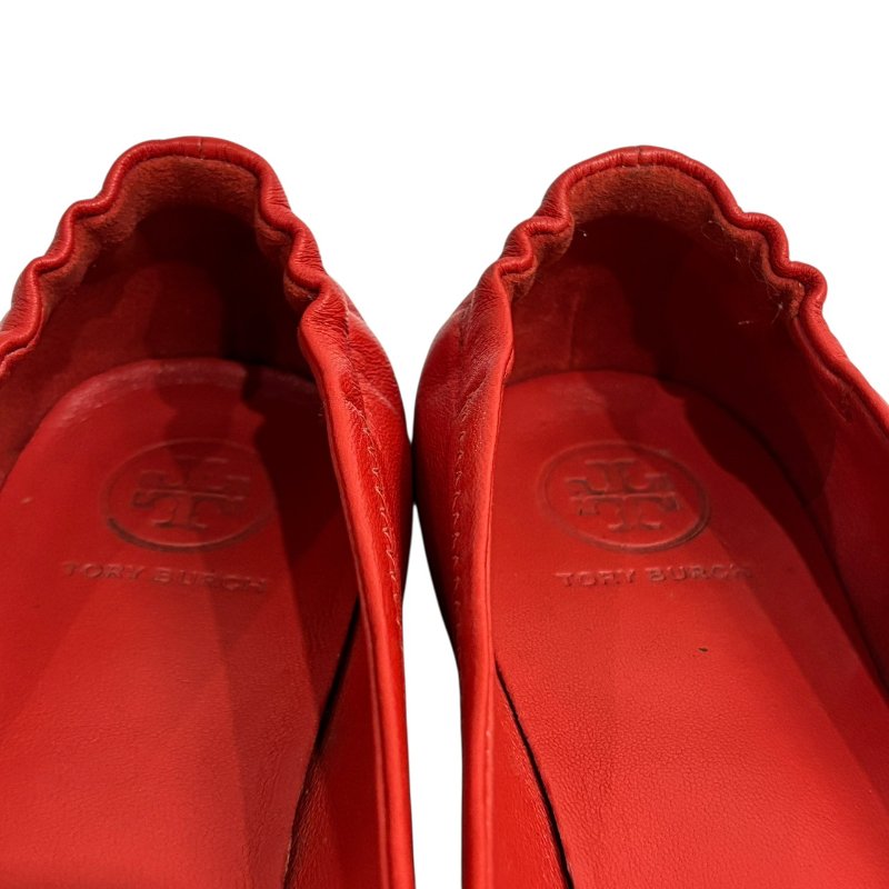 【美收精品】TORY BURCH 番茄紅平底鞋 4-596-5