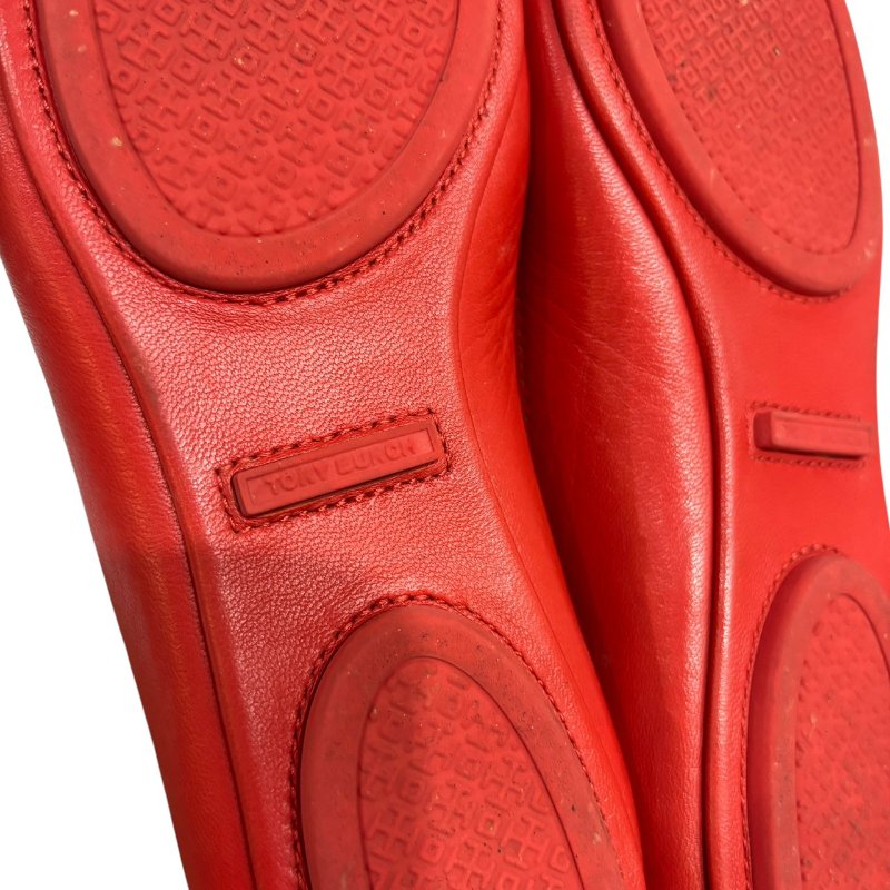 【美收精品】TORY BURCH 番茄紅平底鞋 4-596-7