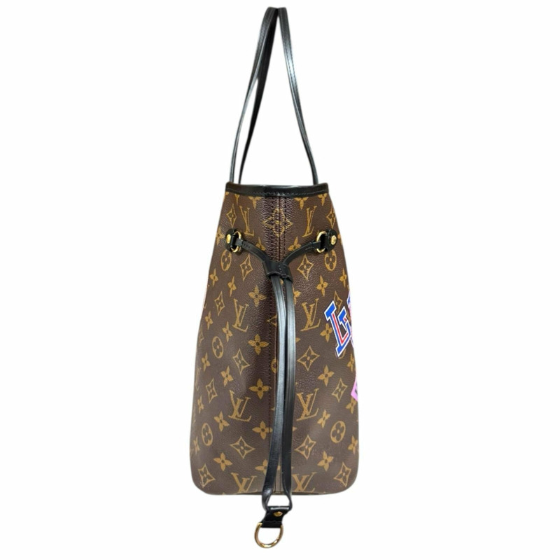 路易威登 Neverfull MM My LV 世界巡迴紀念帆布手提包 P00176 棕色 女士 LOUIS VUITTON-3