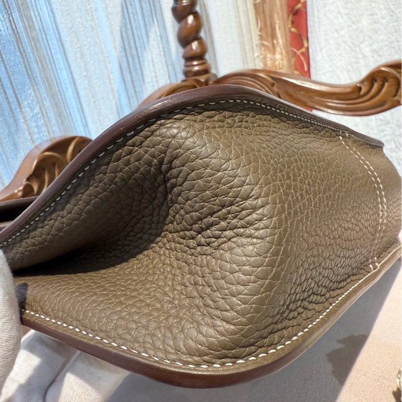 Hermes爱马仕 halzan25大象灰银扣 Z刻-5