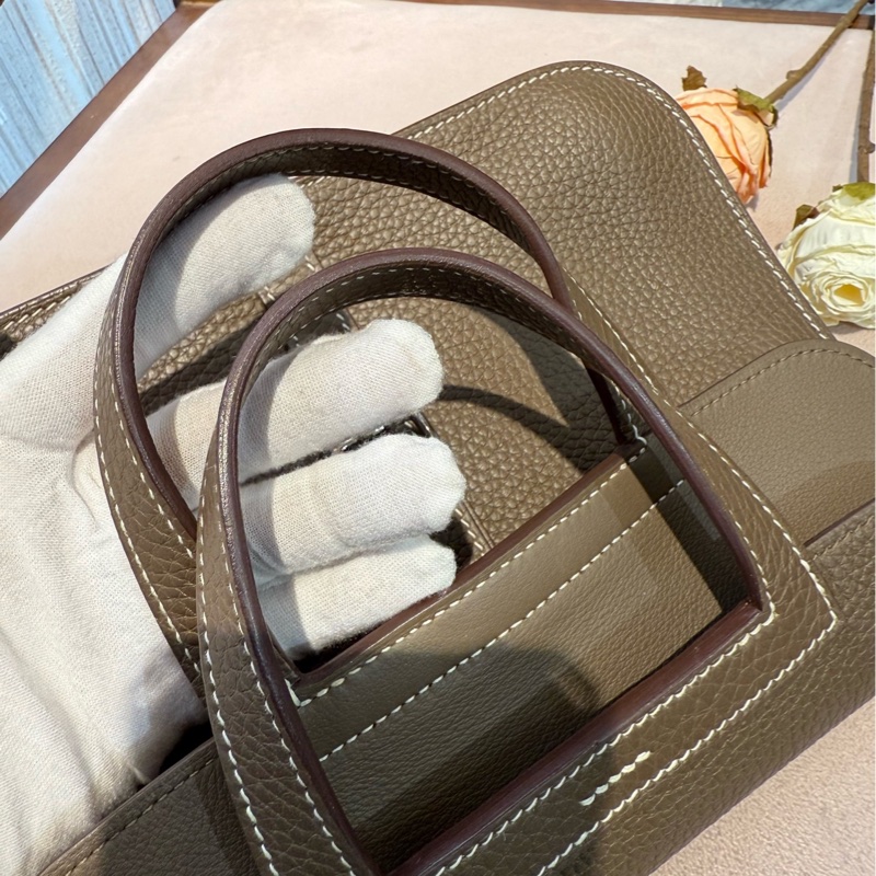 Hermes爱马仕 halzan25大象灰银扣 Z刻-7