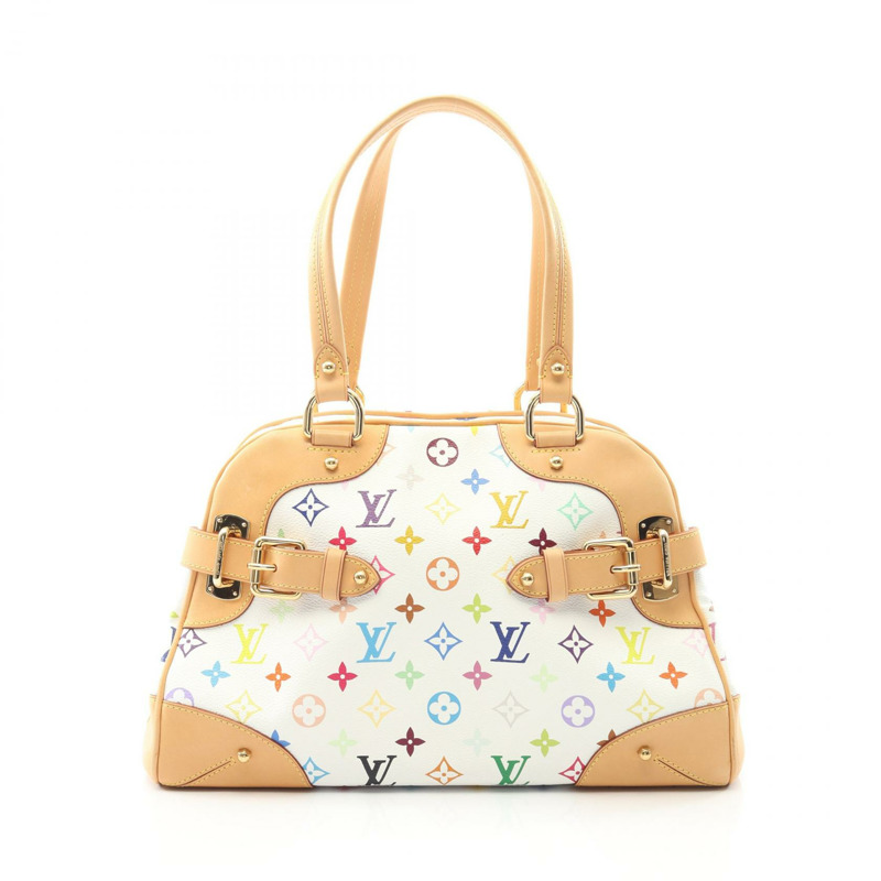 路易威登 Claudia 手提包 M40193 Monogram Multicolor 白色 二手 女士 LV-0