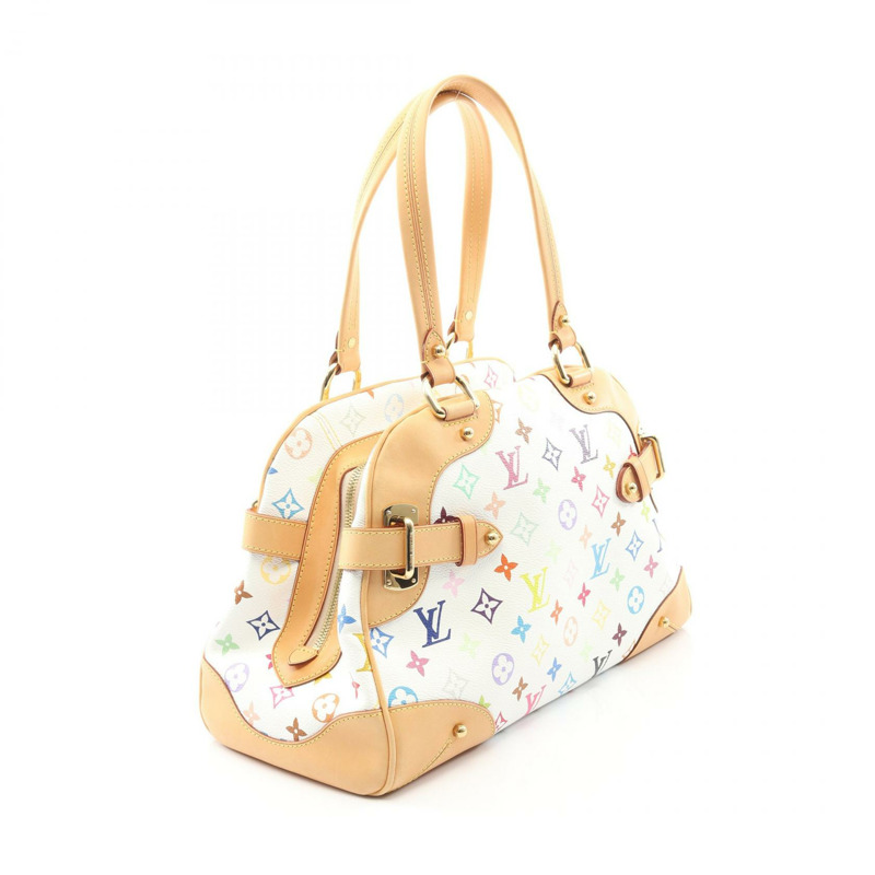 路易威登 Claudia 手提包 M40193 Monogram Multicolor 白色 二手 女士 LV-1