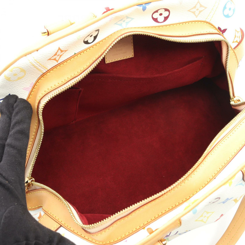 路易威登 Claudia 手提包 M40193 Monogram Multicolor 白色 二手 女士 LV-2